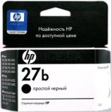 Оригинальный картридж HP   C8727BE простой чёрный картридж №27b